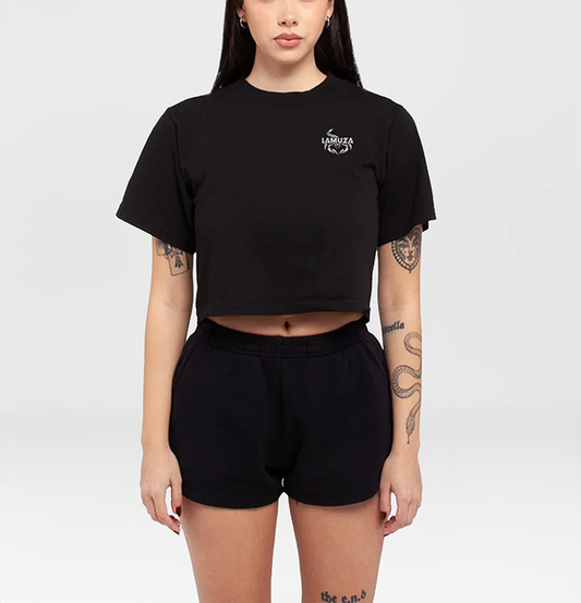Women's Black Crop Top